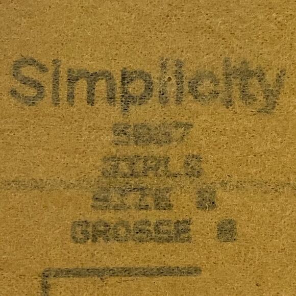 Simplicity 5857 Pattern Skirt Top Petticoat Girls 8 Gunnea Sax Cottage Ruffle - Picture 6 of 7